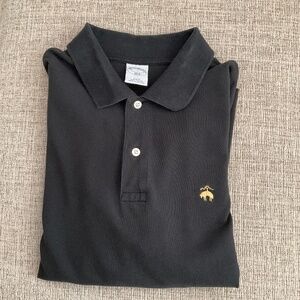 Brooks Brothers, Polo Shirt, Black,, Large, Slim, 100% Cotton